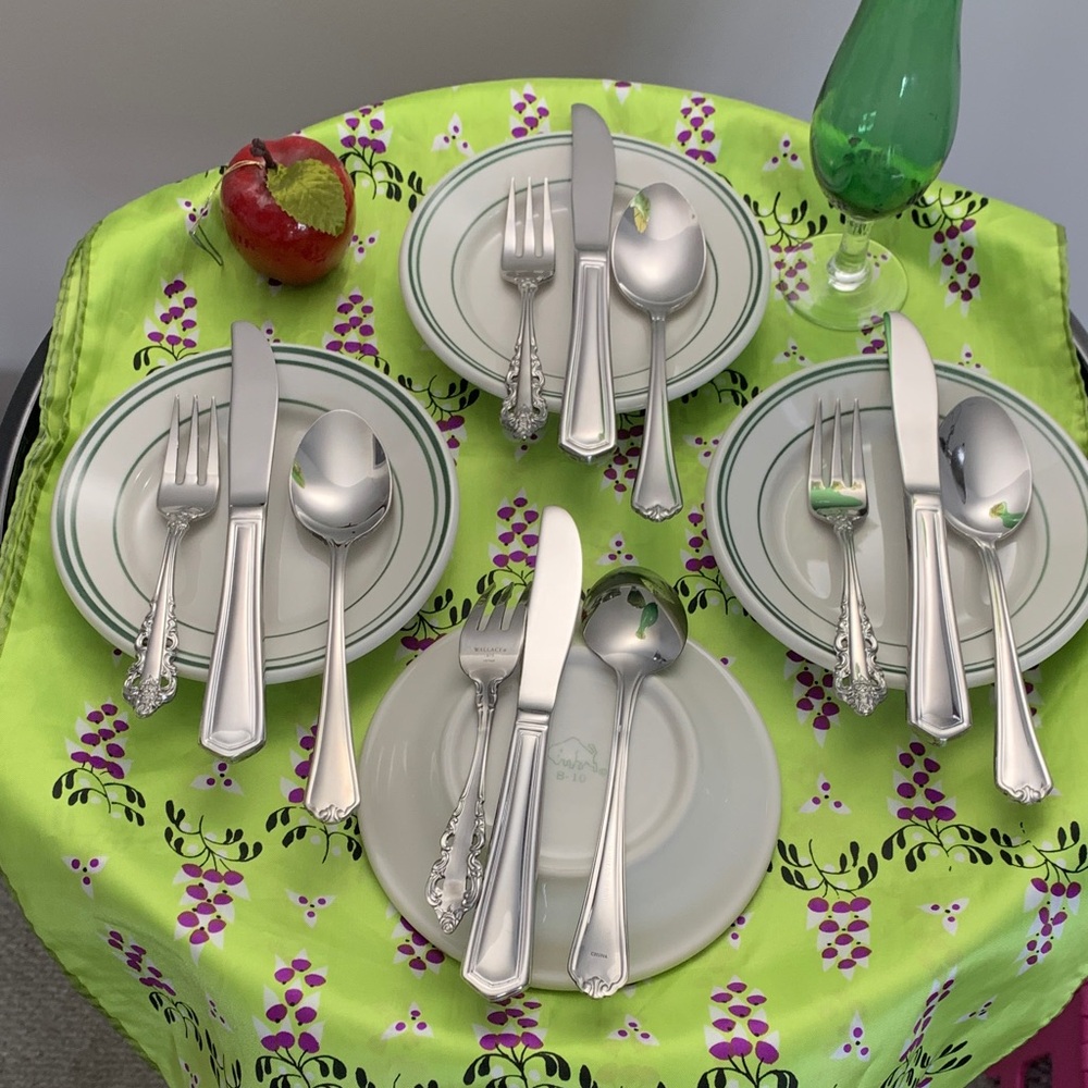 Buffalo-Wallace-ONEIDA Mini-Party for 4 & Have Some FUN = 16 Pcs NWOT 18/10 SS